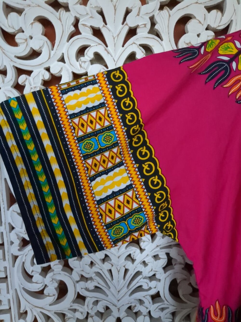 M 100% Cotton Colorful Short Sleeve Tunic with Two Pockets - Picture 9 of 13